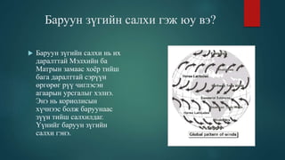 Баруун зүгийн салхи гэж юу вэ?
 Баруун зүгийн салхи нь их
даралттай Мэлхийн ба
Матрын замаас хоёр тийш
бага даралттай сэрүүн
өргөрөг рүү чиглэсэн
агаарын урсгалыг хэлнэ.
Энэ нь кориолисын
хүчнээс болж баруунаас
зүүн тийш салхилдаг.
Үүнийг баруун зүгийн
салхи гэнэ.
 