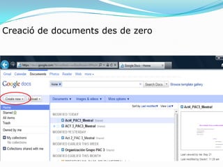 Creació de documents des de zero