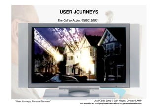 User Journeys Personal Services - Gary Hayes