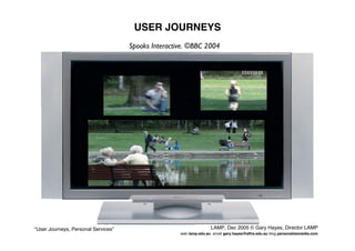 User Journeys Personal Services - Gary Hayes