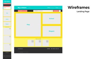 Wireframes
Landing Page
 
