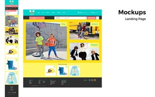 Mockups
Landing Page
 
