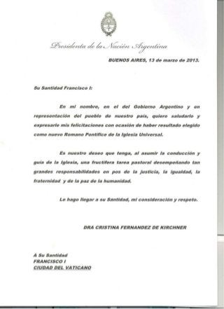 Presidenta jorgeb-bergoglio-papa-francisco clafil20130313-0002