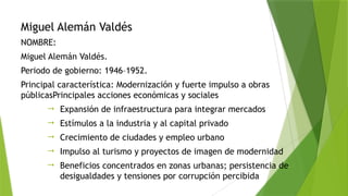 Presidentes y el Milagro Mexicano: Desarrollo Estabilizador 1940-1970 ...