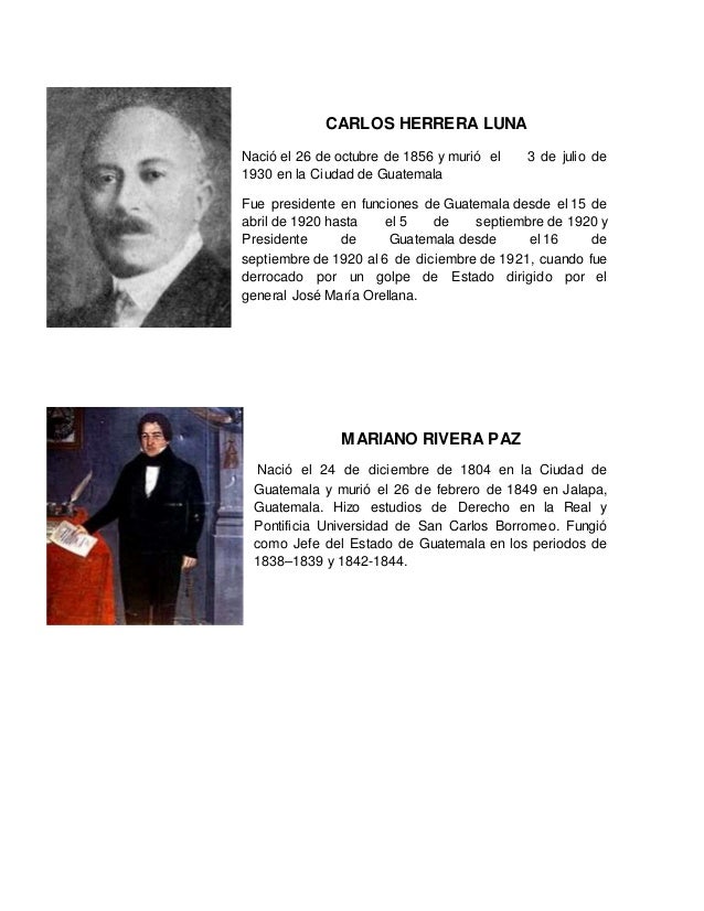 Presidentes conservadores de guatemala