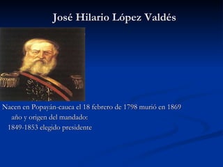 Presidentes De Colombia Primera Parte I PPT