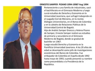Presidentes de colombia