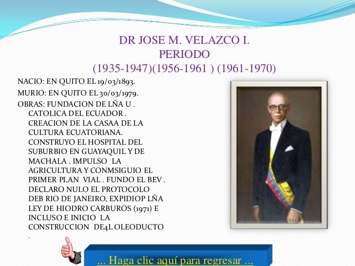 Presidentes Constitucionales del Ecuador