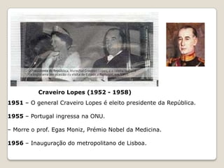 ESTADO NOVOPresidentes do Estado NovoÓscar Carmona (1933 - 1951 )