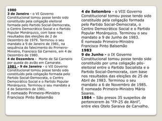 Ramalho Eanes (1976 - 1986)