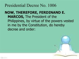 Presidential decree no. 1006