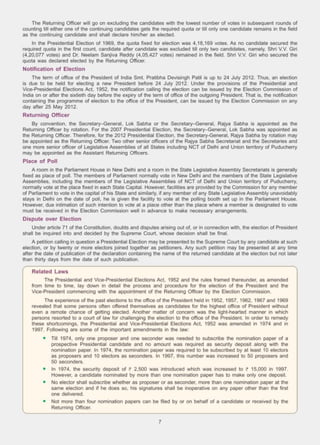 Presidential election 2012