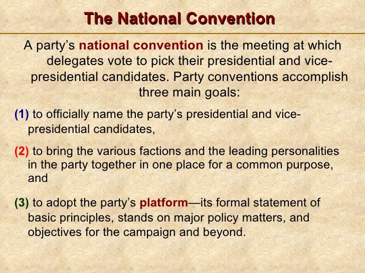 Presidential selection and nominations