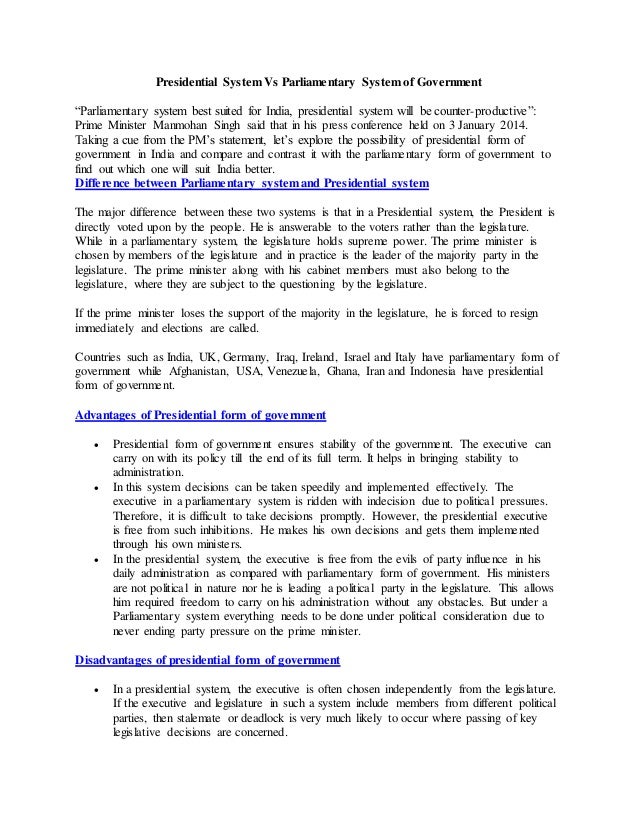 essay on parliamentary form of government in india India has a federal form of government parliamentary government in india mcgraw hill higher education, 2008 wikimedia commons has media related to politics of india outline of the indian government last edited on 12. essay on parliamentary form of government in india India has a federal form of government parliamentary government in india mcgraw hill higher education, 2008 wikimedia commons has media related to politics of india outline of the indian government last edited on 12.