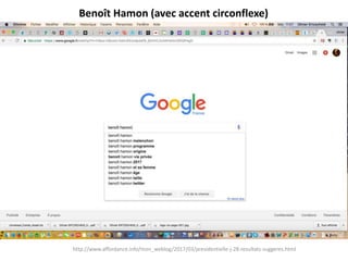 Benoît Hamon (avec accent circonflexe)
http://www.affordance.info/mon_weblog/2017/03/presidentielle-j-28-resultats-suggeres.html
 