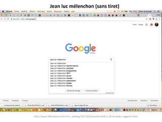 Jean luc mélenchon (sans tiret)
http://www.affordance.info/mon_weblog/2017/03/presidentielle-j-28-resultats-suggeres.html
 