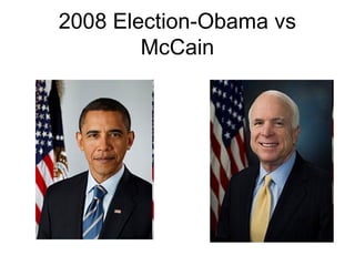 2008 Election-Obama vs
McCain
 