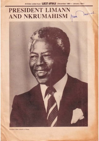President Limann  and Nkrumahism