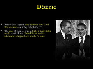 Détente  A Visual Guide to the Cold War