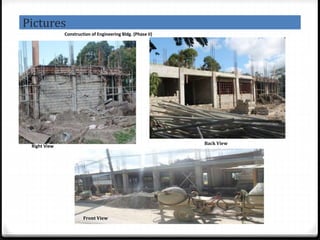 Pictures
Construction of Engineering Bldg. (Phase II)
Right View
Back View
Front View
 