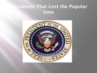 Presidents That Lost the Popular
             Vote
 
