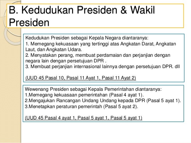 Presiden Wakil Presiden