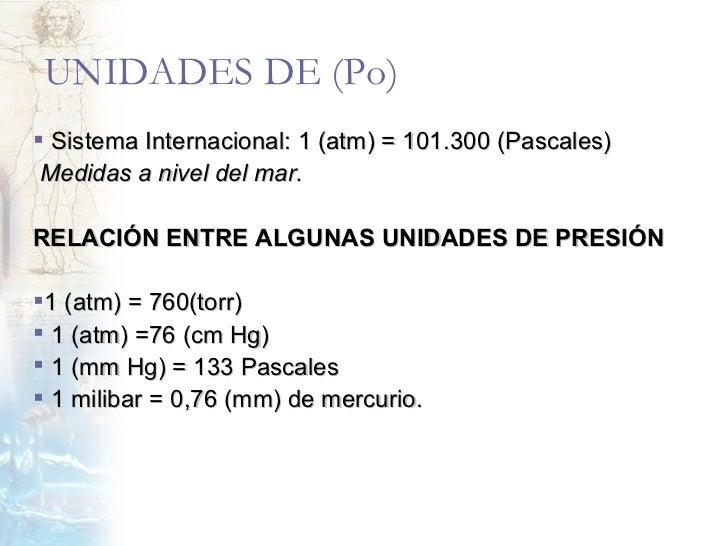 Cuanto Es 1 Atm En Mmhg