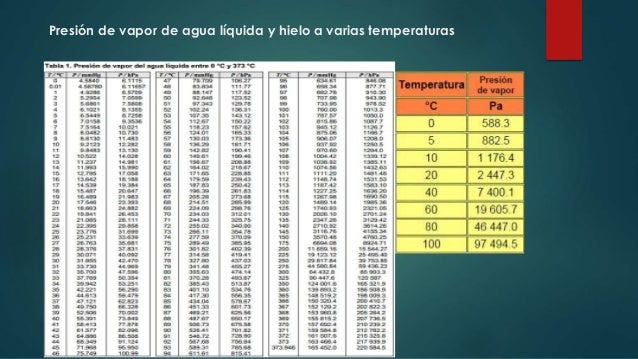 Presión de vapor