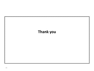 21
Thank you
 