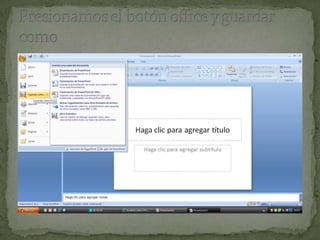 como guardar una presentación