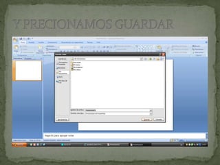 como guardar una presentación