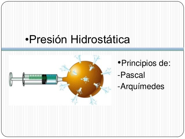 Presion hidrostatica