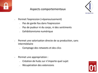 30% des internautes français connectés à des réseaux sociaux y postent des informations d’ordre professionnel