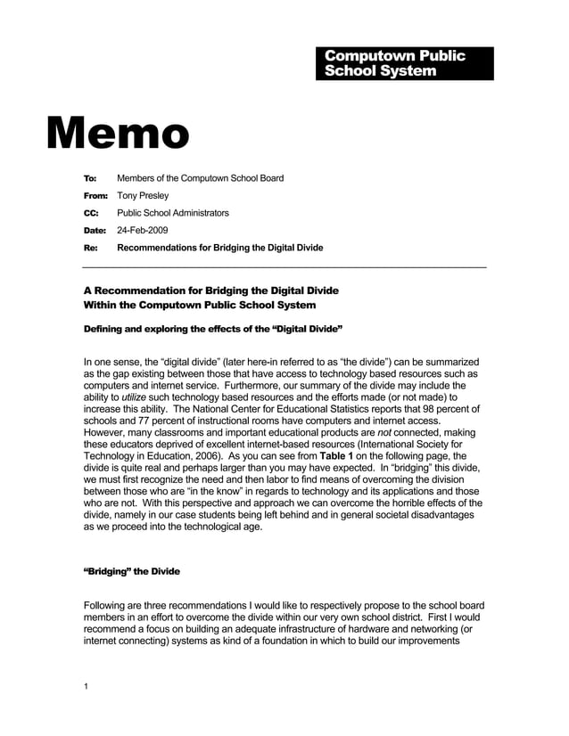 Sample Memorandum PDF