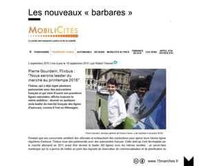 www.15marches.fr
Les nouveaux « barbares »
 