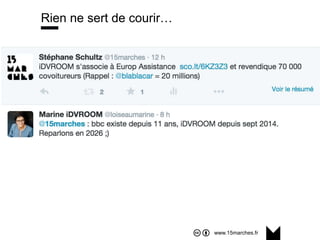 www.15marches.fr
Rien ne sert de courir…
 