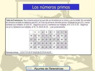 Los números primos 
