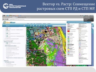 Вектор vs. Растр: Совмещение
растровых схем СТП РД и СТП МР.
 