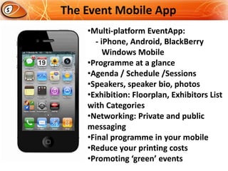 The Event Mobile App ,[object Object],       Windows Mobile ,[object Object]