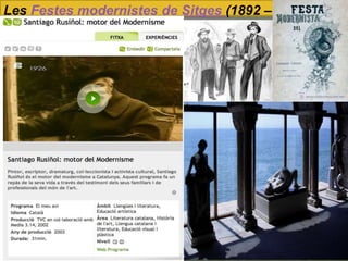 Les Festes modernistes de Sitges (1892 –
1899)

 