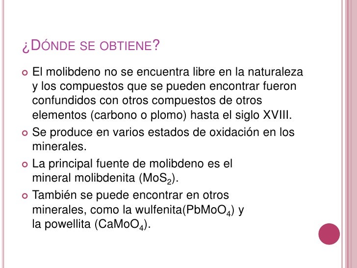 Molibdeno