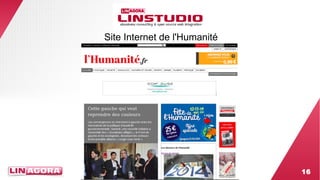 16 
Site Internet de l'Humanité 
 