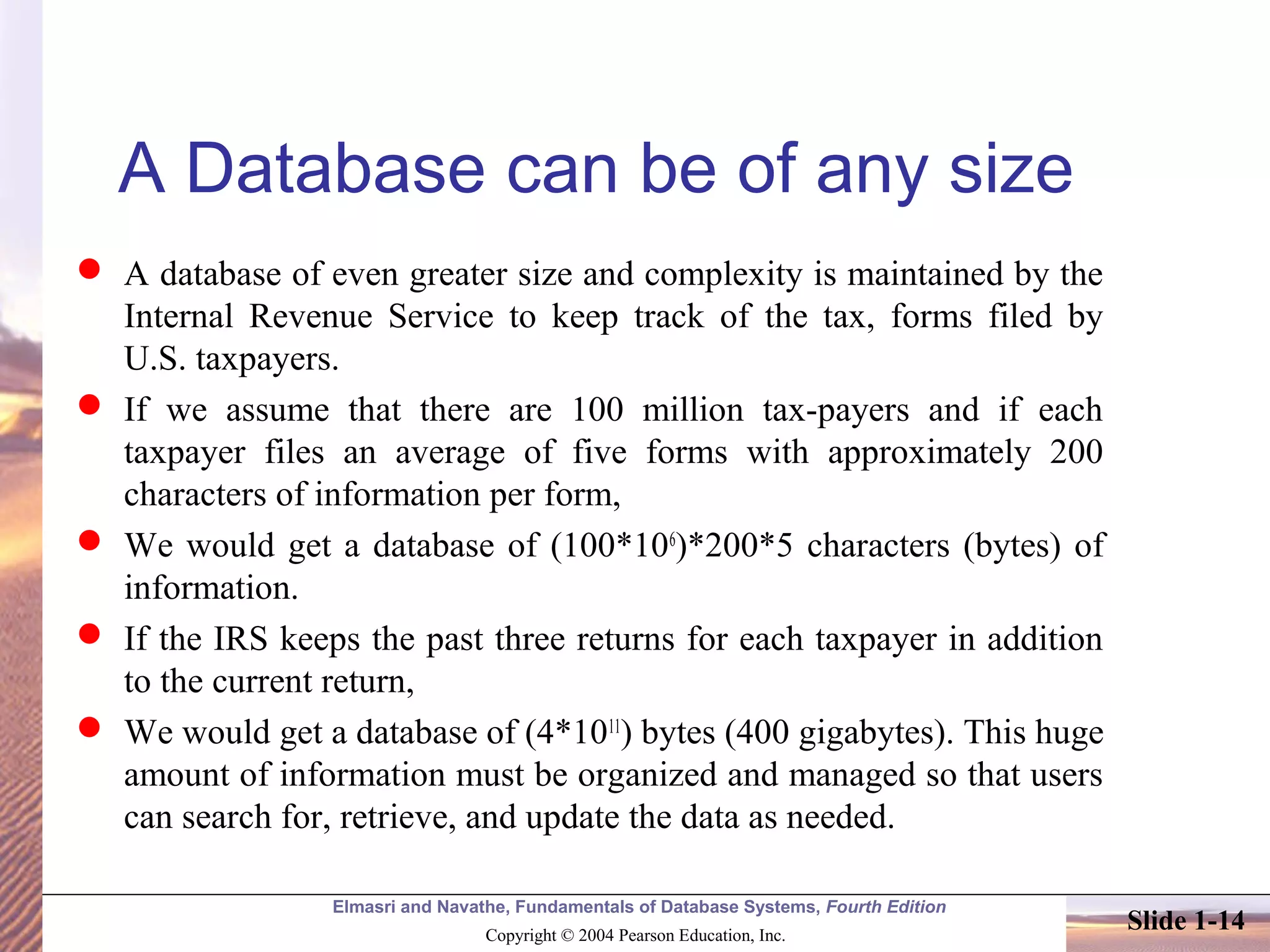Database Presentation | PPT | Databases | Computer Software and ...