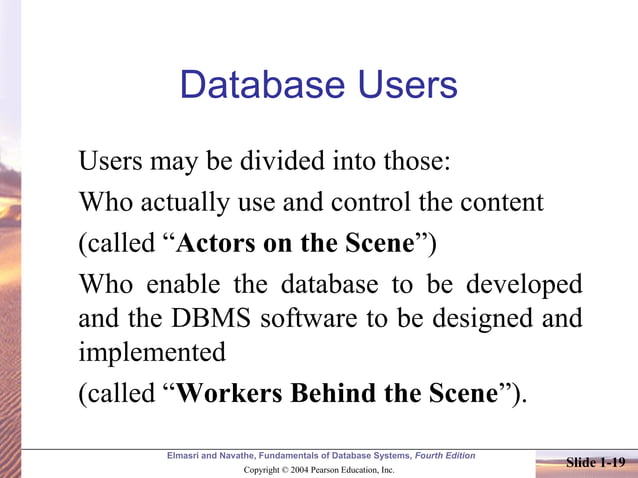 Database Presentation | PPT | Databases | Computer Software and ...