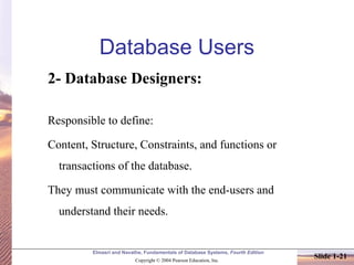 Database Presentation | PPT