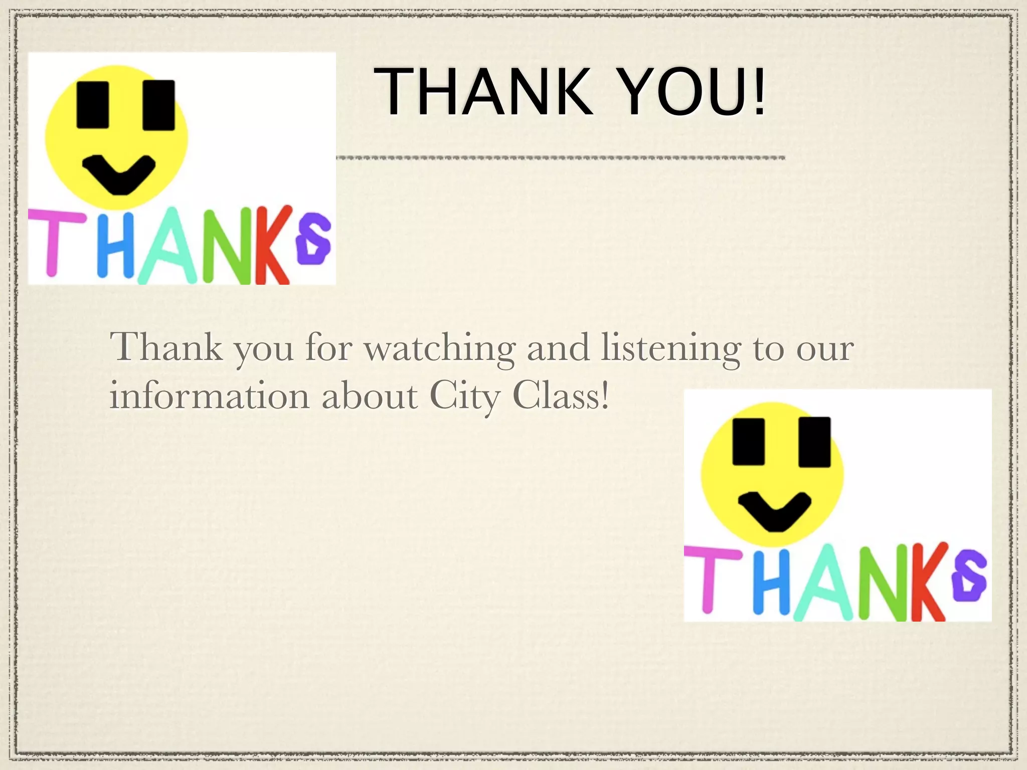 City Class Presentation | PPT