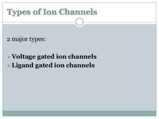 Presntation on ion channel