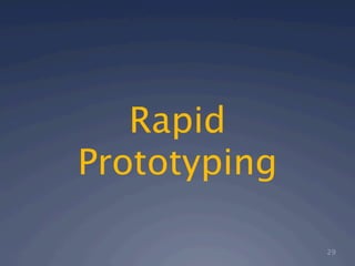 Rapid
Prototyping

              29
 