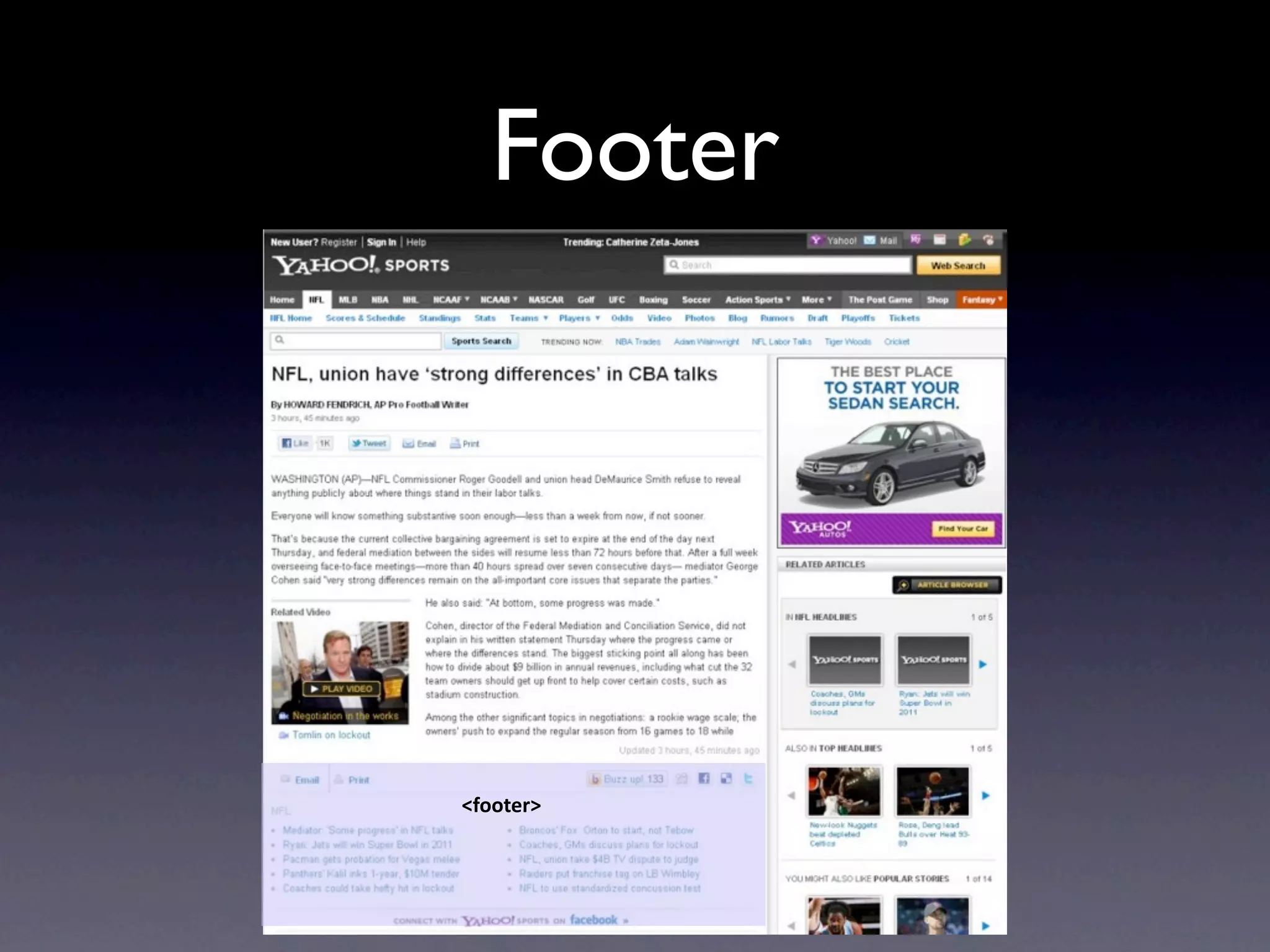 Footer




<footer>
 