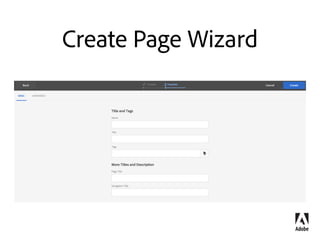 What is a Search Predicate?
Wraps Granite UI component
Backed by AEM Search API
Contains a JavaScript client library
• resetSearchFilters event
• loadSavedQuery event
 